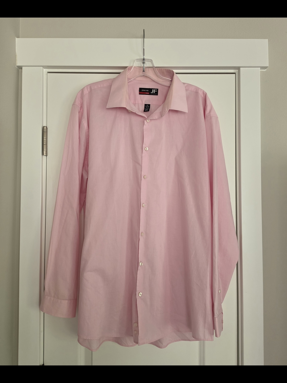 J. Ferrar Men's Pink Dress Shirt XL